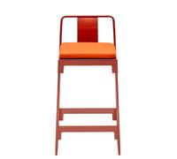 Driade Tabouret d'extérieur avec dossier MINGX - orange - bas