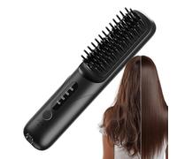 driattie Brosse à lisser les cheveux,Outil de coiffure et lissage,Brosse lissante à ions négatifs | Pour la maison, le salon, le voyage, les déplacements professionnels, femmes, hommes et voyageurs