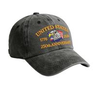 driattie Chapeau Du 250ème Anniversaire Des États-Unis | Design, Réglable, Style Rétro et Nouveauté - Chapeau Pour Le 250e Anniversaire De L'Amérique,Pour Fête Marine Halloween Plage Extérieur Pêche