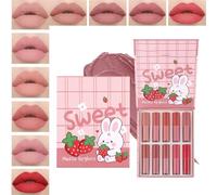 driattie Set d'Huile à Lèvres pour Femmes | Brillant Anti-Adhésif,Finition Mat Résistante à l'Eau, Non Collant - Idéal Mariage, Usage Quotidien, Adolescents et Femmes