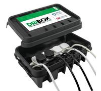 DriBox DB-285-UK-B Boîte de branchements électriques extérieure résistant aux intempéries, Noir