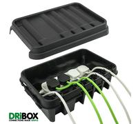 Dribox DRi-BOX Boîtier Électrique Extérieur Noir Étanche IP55 28x12x19cm