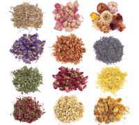 Dried Herbs And Flowers 12 Types Natural Dried Flower Kit Jasmine Lavender Pink Lemongrass Mint For Diy Soap Candle Jewellery Making Resin Aroma Bath Bombs
