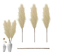 Dried Pampas Grass - 43.31 inches Easy to Place Artificial Reed Bouquet, Rustic Farmhouse Arrangement, Elegant Decorative Stems | Boho Wedding Floral Decor for Home, Table Centerpiece, Event Styling,