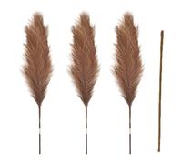 Dried Pampas Grass - Artificial Dried Flowers, Reed Grass Bouquet | Rustic Farmhouse Bouquet Phragmites Dried Flowers Bouquet, Boho Home Decor for Wedding Floral Arrangements, 110cm/43inch