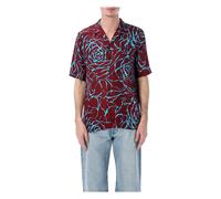 Dries Van Noten - Carltone Boxy Shirt - Homme - Chemises - Rouge - Taille: L