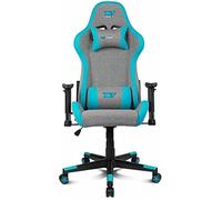 Drift Gaming Chaise gaming DR90 Pro — Ergonomique, dossier inclinable 135°, Gris/Bleu