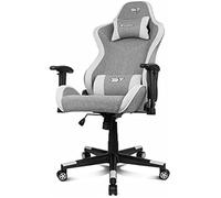 Drift Gaming Siège de jeu DR90 PRO pour PC – Rembourré – Gris/Blanc