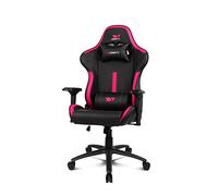 DRIFT GAMING DR350 - Chaise Gaming Ergonomique Professionnelle avec Accoudoirs 4D, Coussins Lombaire et Cervical, Inclinable à 135°, roulettes Silencieuses Noir-Rose