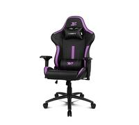 DRIFT GAMING DR350 - Chaise Gaming Ergonomique Professionnelle avec Accoudoirs 4D, Coussins Lombaire et Cervical, Inclinable à 135°, roulettes Silencieuses, Noir-Violet
