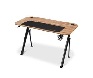 DRIFT GAMING DZ175 - Bureau Gaming, 120x60x75cm, Tapis de Souris XL, Gestion des Câbles, Porte-gobelet et Support Casque. Supporte 100Kg, Bois