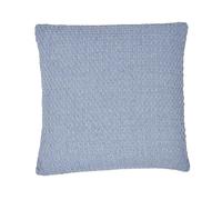 Drift Home - Coussin Bleu (43 x 43 cm) - Coton recyclé Durable - Remplissage/Rembourrage Inclus - Coussin tissé Bleu - Coussin texturé Bleu - Coussin tissé Bleu - Jeté Assorti Disponible