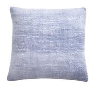 Drift Home - Coussin dégradé Bleu (43 x 43 cm) - Coton recyclé Durable - Remplissage/Rembourrage Inclus - Coussin Teint par trempage Bleu - Coussin texturé Bleu - Jeté Assorti Disponible