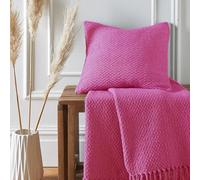 Drift Home Hayden Housse de Coussin écologique Rose 43 x 43 cm