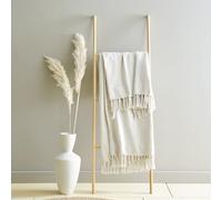 Drift Home - Quinn Couvre-lit 100% Coton recyclé Majoritaire Fibres mélangées Crème 130 x 180 cm