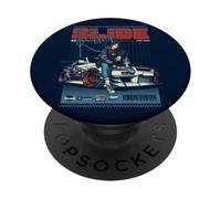 Drift King JDM Street Racing Anime Car Art Streetwear Y2K PopSockets PopGrip Adhésif