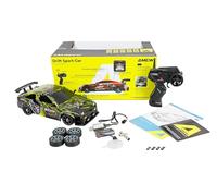 Drift Sport Car S12 télécommandée, avec Effet fumée, 4 WD, échelle 1:16, RTR, Jaune, pour Enfants à partir de 6 Ans
