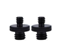 Driibubur Lot de 2 vis standard 6,35 mm - 20 mâles vers M4 M5 M6 M8 M10 - Adaptateur fileté pour trépied - Convertisseur de montage pour appareil photo - 1/4 - Support de lumière à dégagement rapide