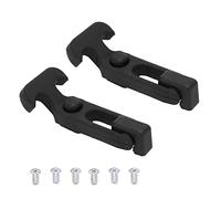 DriKou 2 pièces loquet de capot en caoutchouc poignée en T loquet élastique loquets de tirage flexibles avec vis pour automobiles, boîtes à outils, refroidisseurs, équipements de