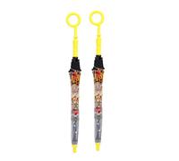 DriKou 2pcs parapluie de pulvérisation d'eau, parapluie rond transparent à bulles pour enfants étudiants en plein air pulvérisateur d'eau pour le divertissement (Deer)