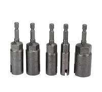 DriKou 5 pièces tournevis à écrou à oreilles à tige hexagonale de 1/4 pouces, clé à manchon de perçage à écrou à oreilles fendu serrer ou desserrer rapidement et efficacement pour