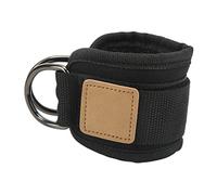 DriKou Ankle Straps for Cable Machines, Cable Kick Back Ankle Straps Iron Rubber, Ankle Strap for Cable Machine for Exercise Equipment Like Cable Machines (Black)