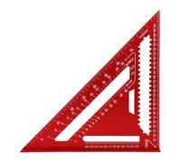DriKou Carpenter Square 12 Inch, Aluminum Rafter Square Carpenter for Woodworking, Sturdy Angle Drawing Measuring Ruler, Layout Tool Alloy Triangle Ruler Protractor for Carpentry