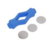 Drikou front load waser butée de porte magnétique,front load waser shape strong magnet washer door stop prop pour la maison (Bleu)