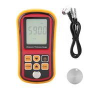DriKou Jauge d'épaisseur numérique à ultrasons, moniteur de test de largeur d'acier de 1,2 à 300 mm, avec sonde, pour matériaux métalliques et non métalliques, acier, argent,