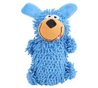 DriKou Jouet en Peluche grinçant pour Chiot, Jouet de Dentition à mâcher Doux pour Petits et Moyens Bleus (Bleue)