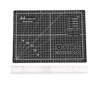 DriKou Tapis de dé auto-cicatrisant avec règle en liège en acier inoxydable, adapté pour les projets artistiques de bricolage, la fabrication de pochoirs et le scrapbooking,
