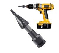 Drill - 0-0.87inch Multi-Functional Step Drill | Step Cone Drills Bit | Industrial Grade DrillBit | Multi Size Hole Stepped Up Drills Bit Tools for Metal, Stainless Steel, Aluminum, Wood