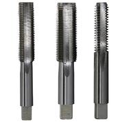 Drill America DWT Robinet à main en acier au carbone (#0-80 à 1-3/4", m10 - m18, conique, bouchon, bas et ensemble), robinet fileté, finition brute (brillante), m16 x 2, 1