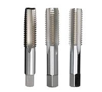 Drill America DWT Series Qualtech Ensemble de tarauds manuels en acier au carbone Finition brute (brillante) ronde avec tige carrée M10 x 1