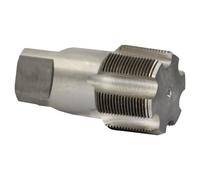 Drill America DWTPT Series Qualtech Robinet de tuyau en acier au carbone, finition non revêtue (brillant) ronde, avec tige carrée et extrémité carrée, 5,1 cm - 11-1/2 NPT (lot de 1)