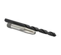Drill America Ensemble de tarauds et forets NPT série POU 1/8" en acier carbone NPT Taraud NPT et foret "R" HSS dans un étui en plastique