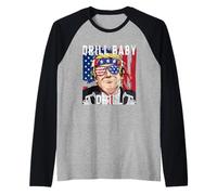Drill Baby Drill Trump Manche Raglan