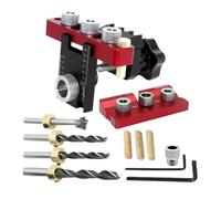 drill bit kit, Gabarit de cheville universel 3 en 1, came, Guide perçage trous bois, localisateur, Kit poche réglable,for diy
