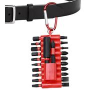 Drill Bit Kit, Portable Repair Tool Set, 0.98 Inches Magnetic Driver Heads with Organized Carry Case System, Installation Tool Collection, Minimal Professional Kit for Furniture Woodworking