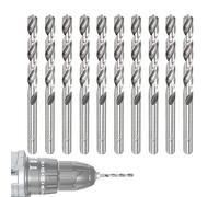 Drill Bit Set - 1mm, 2.5mm, 3mm Metal & Woodworking Tools | 10 Pieces Bright Finish Drill Bits for Aluminum, Copper, Iron, Home, Furniture, Appliance, Automotive, Plumbing, Woodworkers, Mechanics