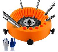 Drill Bit Sharpener Kit Affûteuse Forets avec des Gants Outils Polissage Polyvalents pour Meuleuse de 125 mm, Forets de 2 à 13 mm Accessoire Durable et Polyvalent pour Bricoleurs
