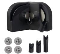 Drill Bit Sharpener, Power Drill Bit Sharpener for All Bits with 4 Grinding Wheels, Portable Multipurpose Drills Bits Sharpeners for Grinder Attachment (black)