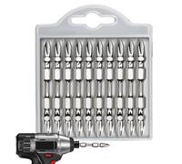 Drill Bits - Magnetic Tool Kit of 10 Pieces | Electric Drill Driver for Metal, Stainless Steel, Aluminum, Wood and Brass - Ideal for Handymen and