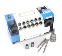 Drill Bits Sharpener, MR-13A Drill bit Grinding Machine 3-15mm, 95° to 135° Point Angle Adjustable Drill Bit Re-Sharpener, Portable Bits Sharpening Machine with 13 Collets