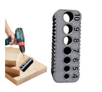 Drill Block Guide - Pocket Universal Drilling Jig | Woodworking Hole Locator Template Precision Alignment Tool Compact Handheld for Carpenters, Builders, Professionals, Home or Projects