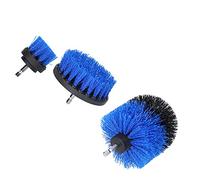 Drill Brush Performance Scrubber Kit | 3Pcs Attachments for Tile/Grout/Bathtub | Non - Scratch Nylon Fibers Maintain Floor & Carpet | Stainless Steel & ABS, Extension Pole