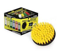 Drill Brush Power Scrubber Jaune 13cm Fixation pour Perceuse sans Fil électrique Scrubber pour Les Carreaux en Fibre Sol Tapis Tapis Tapisserie Place Nettoyage Nettoyage général