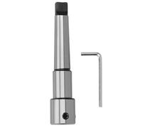 Drill Chuck Arbor with Morse Taper MT3 Shank, 19.05 mm Annular Cutter Adapter for Magnetic and Bench Drills, Steel Industrial Tool with Wrench Included for Metal Fabrication and Ma