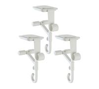 Drill Holders, Stocking Holders, 8.66x1.77x2.48 Inches, Mantle Hooks, 3 Pieces 2 in 1 Mantel Display, Sturdy Metal for Home, Living Room, Bedroom, Apartment, Public Space, Retail Store, Door Frame