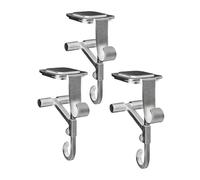 Drill Holders, Stocking Holders, 8.66x1.77x2.48 Inches, Mantle Hooks, 3 Pieces 2 in 1 Mantel Display, Sturdy Metal for Home, Living Room, Bedroom, Apartment, Public Space, Retail Store, Door Frame